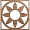 Ekena Millwork Blume Wood Fretwork Pierced Ceiling Medallion, Walnut, 28"OD x 9 3/4"ID x 1/4"T CMWP28X28X0250BLWA - alternate 1